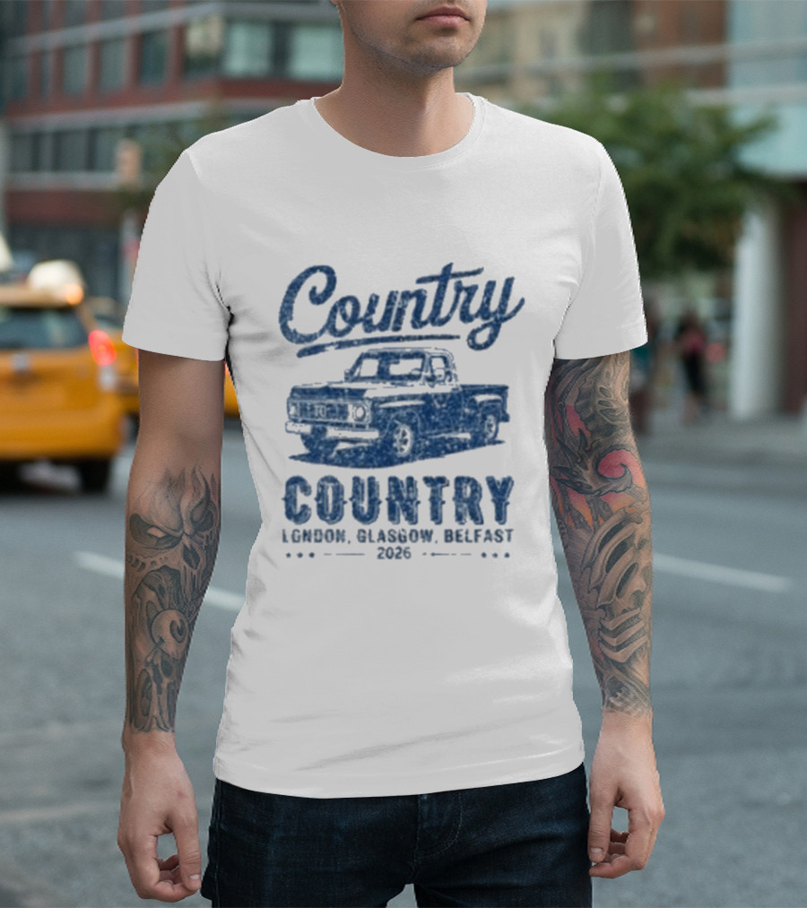 Country To Country London Glasgow Belfast 2026 Classic Car T-Shirt