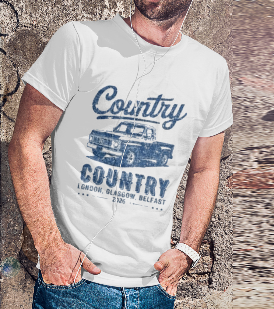 Country To Country London Glasgow Belfast 2026 Classic Car T-Shirt