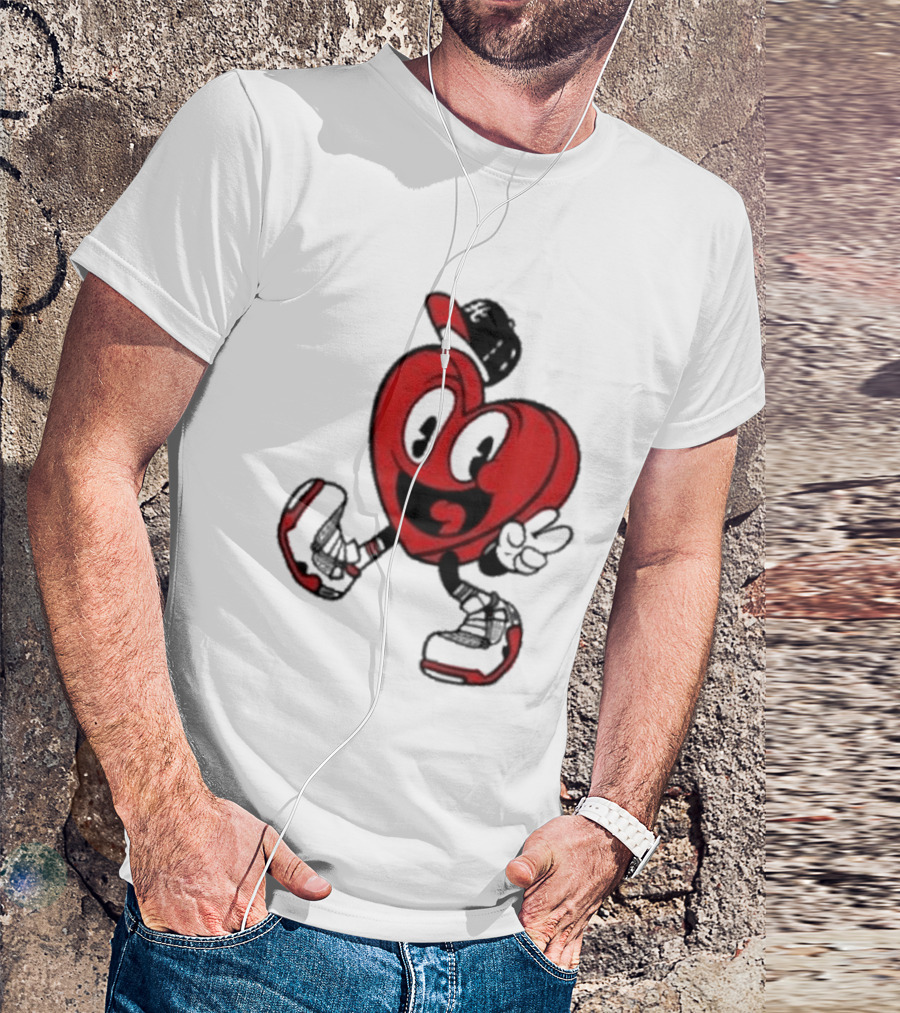 Hulvey Love Like That Heart Character Cartoon T-Shirt