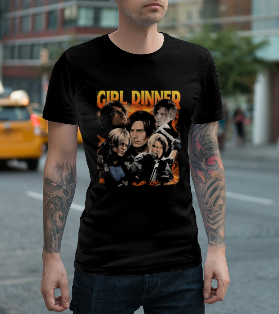 Leon Kennedy Girl Dinner Collage T-Shirt