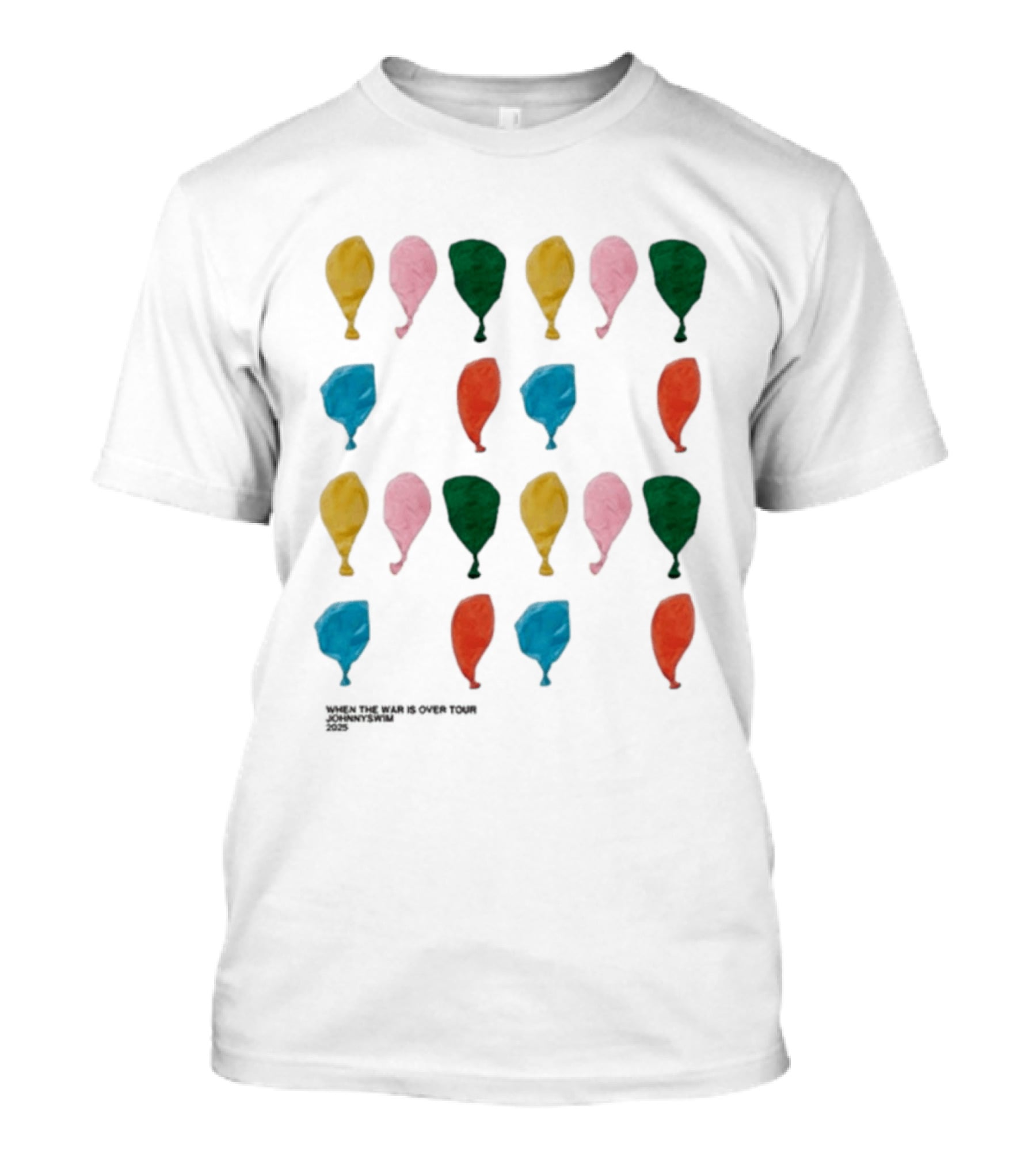 Johnnyswim When The War Is Over Tour 2025 Balloons T-Shirt