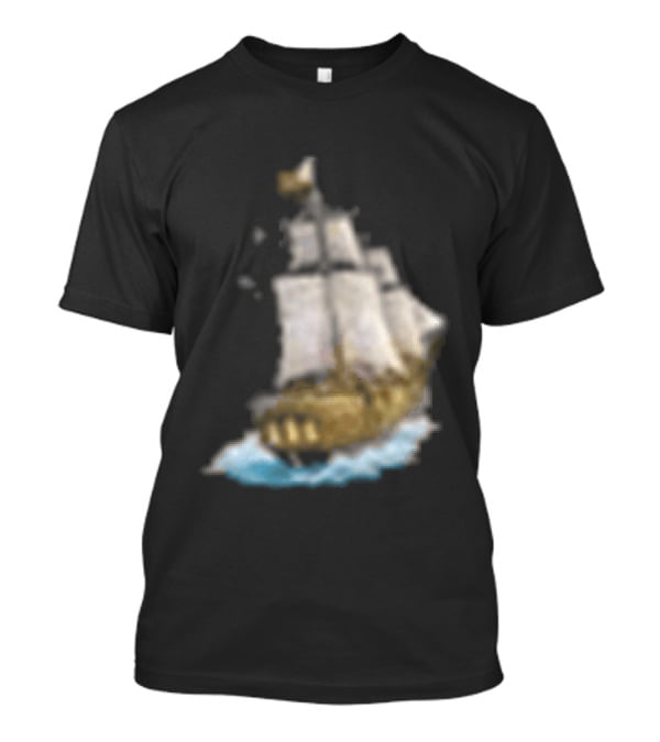 Johnny Blue Skies Dark Clouds Mutiny Midnight Ship Adventure T-Shirt