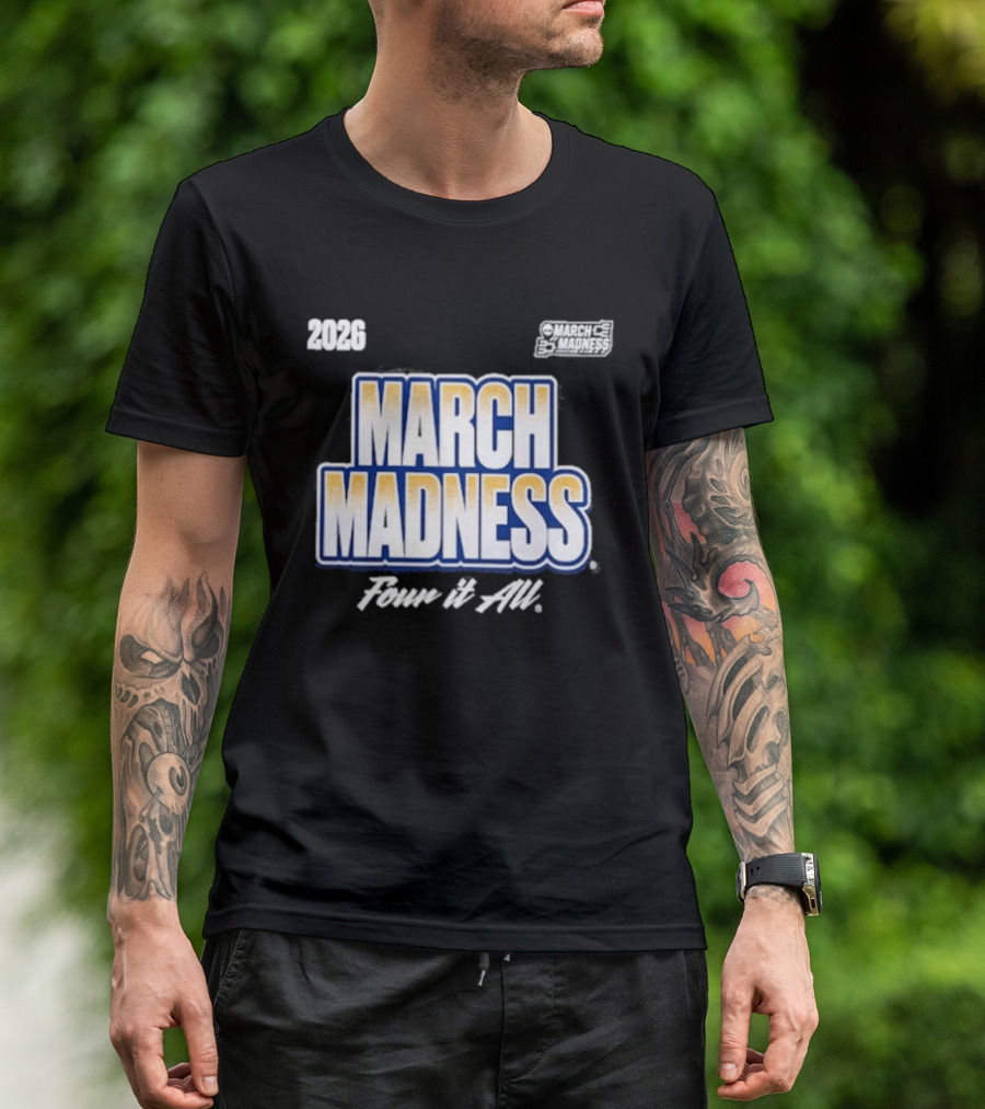 2026 NCAA Women's Basketball Tournament March Madness Power And Skill T-Shirt