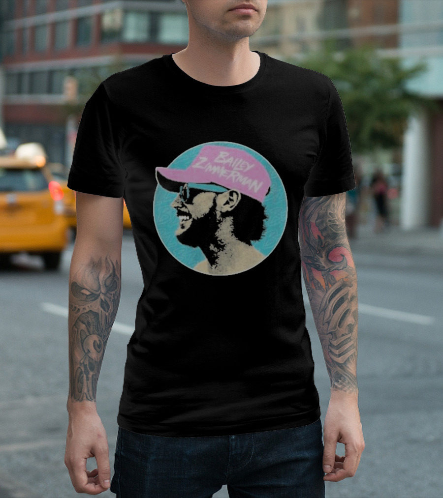 Bailey Zimmerman Circular Pink Hat Profile T-Shirt