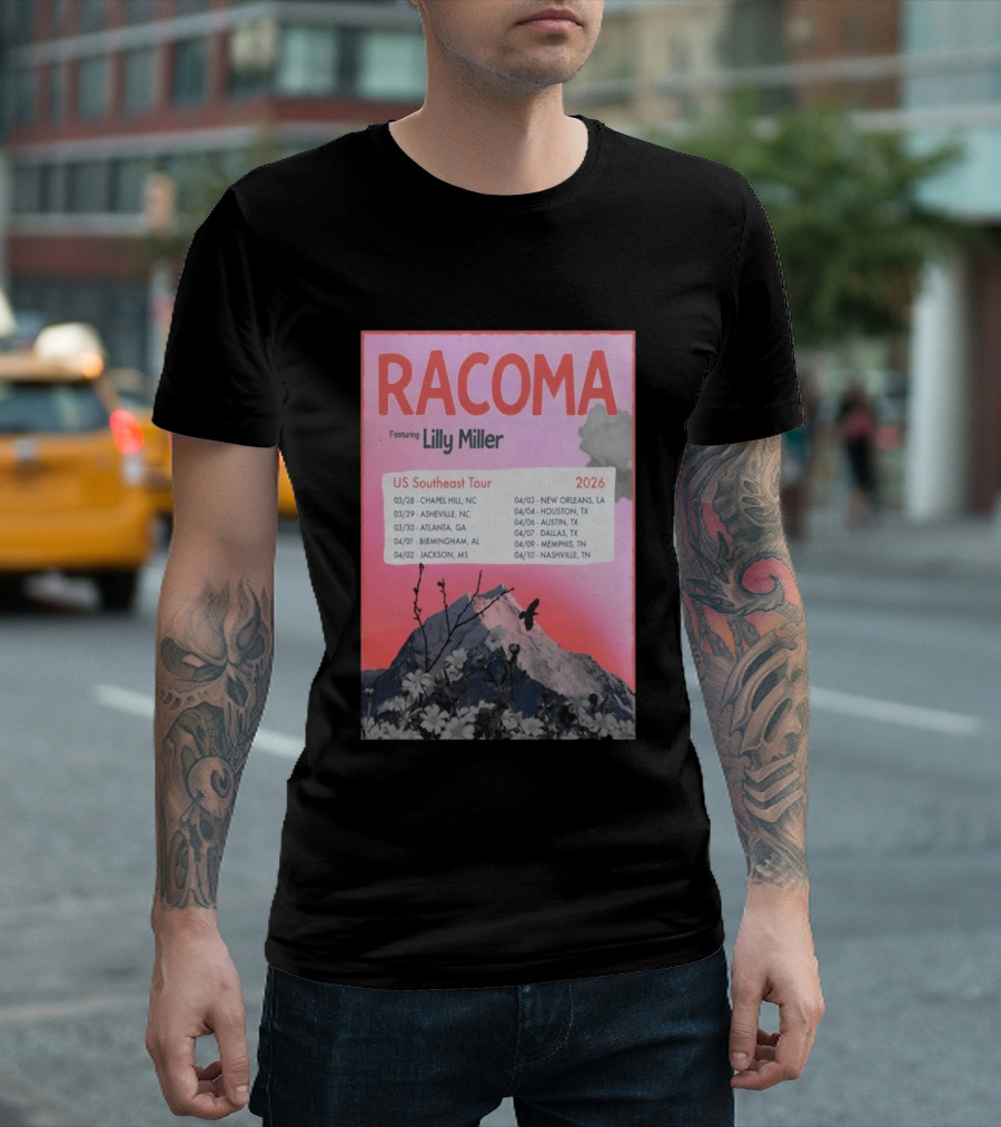 Racoma Ft Lilly Miller US Southeast Tour 2026 T-Shirt