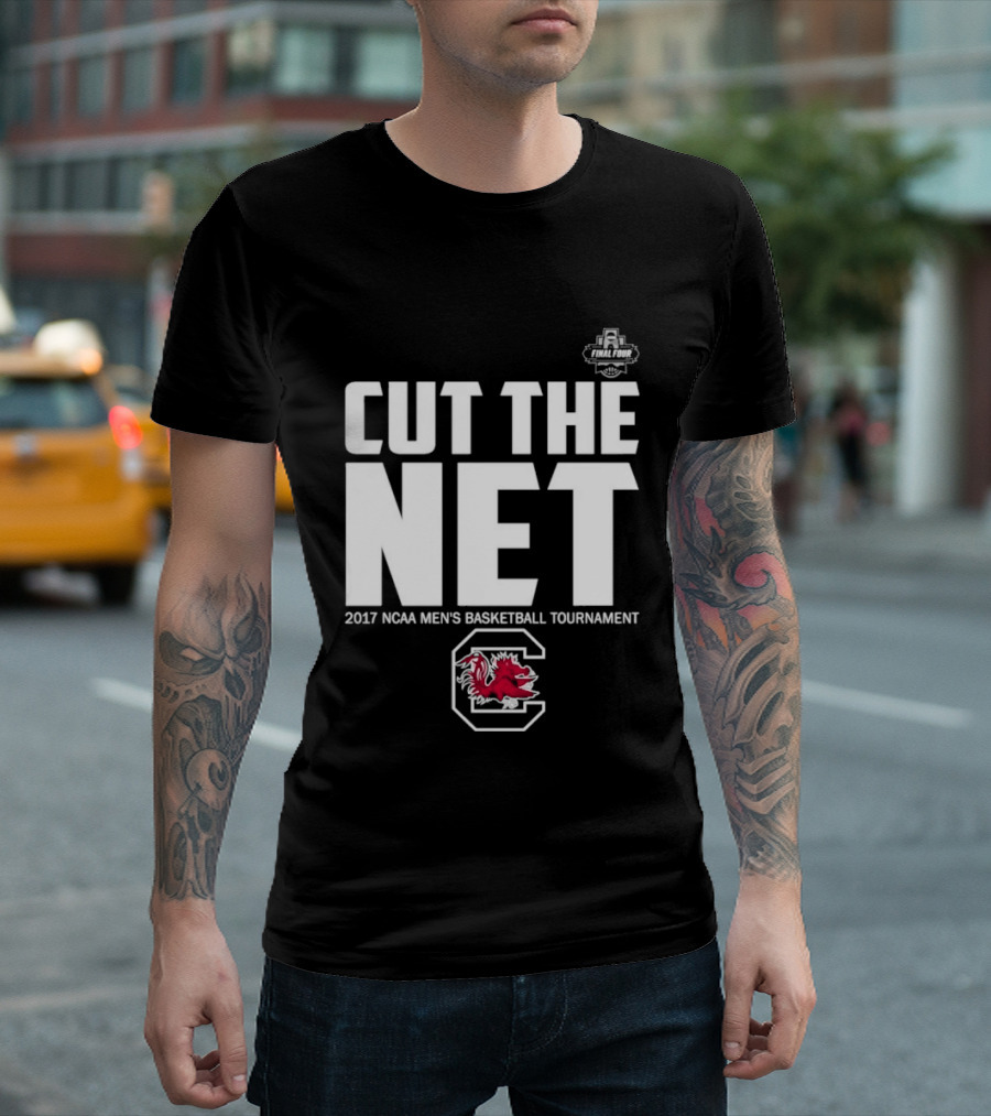 Cut The Net 2017 NCAA Men's Basketball Tournament South Carolina T-Shirt