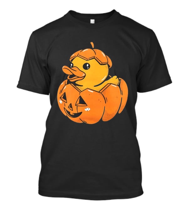 Rubber Duck Pumpkin Halloween Jack O' Lantern T-Shirt