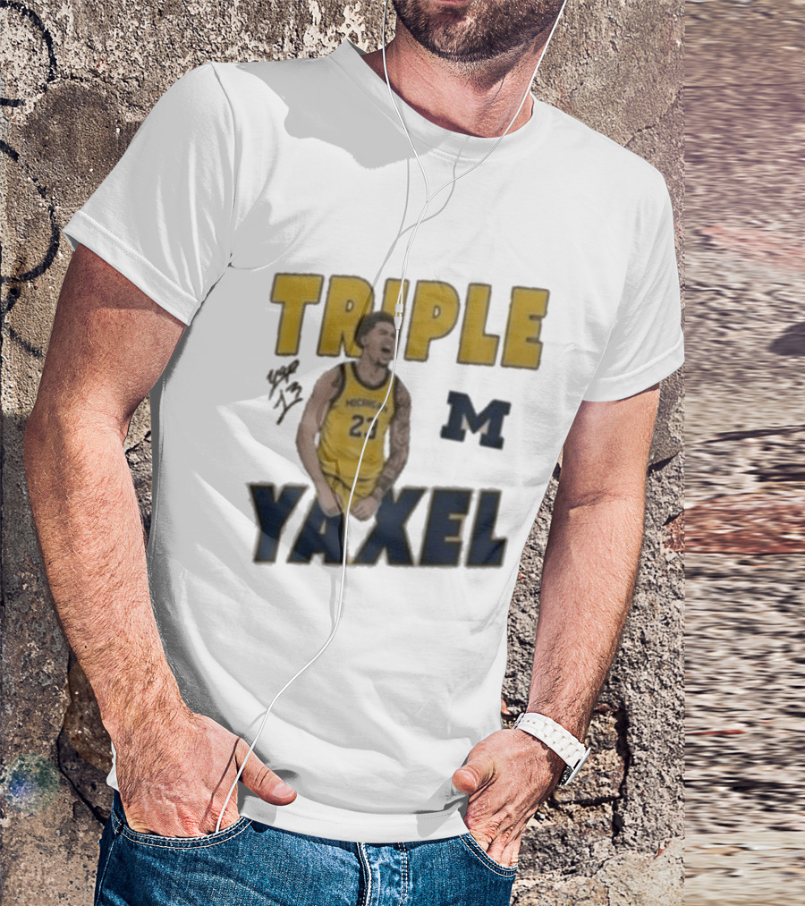 Michigan Triple M Yaxel 23 Basketball Jersey T-Shirt