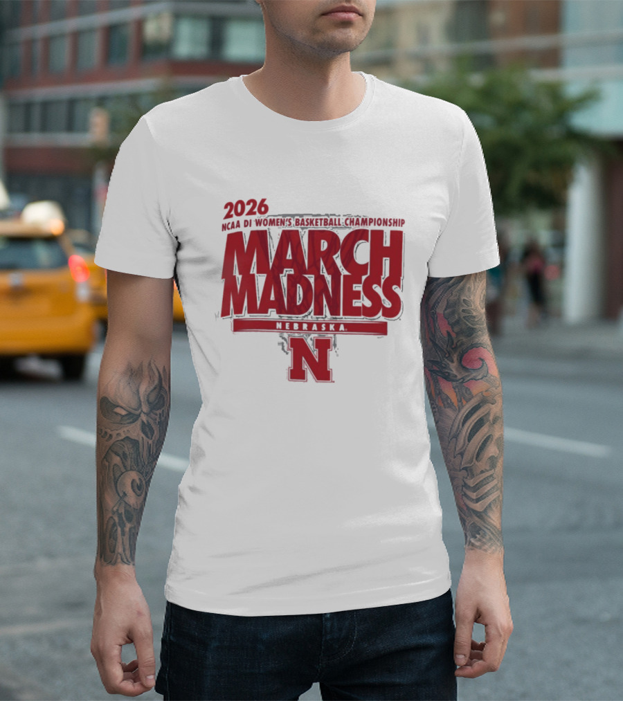 2026 Nebraska NCAA DI Women's Basketball March Madness Championship T-Shirt