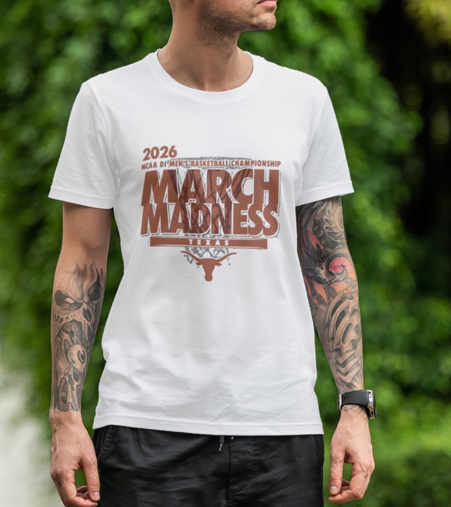 Texas Longhorns 2026 NCAA DI Men's Basketball Championship March Madness Texas T-Shirt