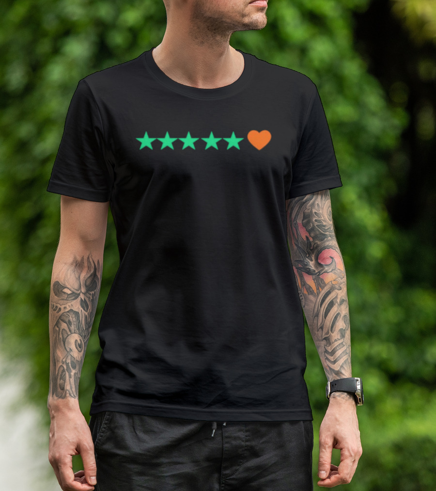 5 Stars And Heart Rating T-Shirt