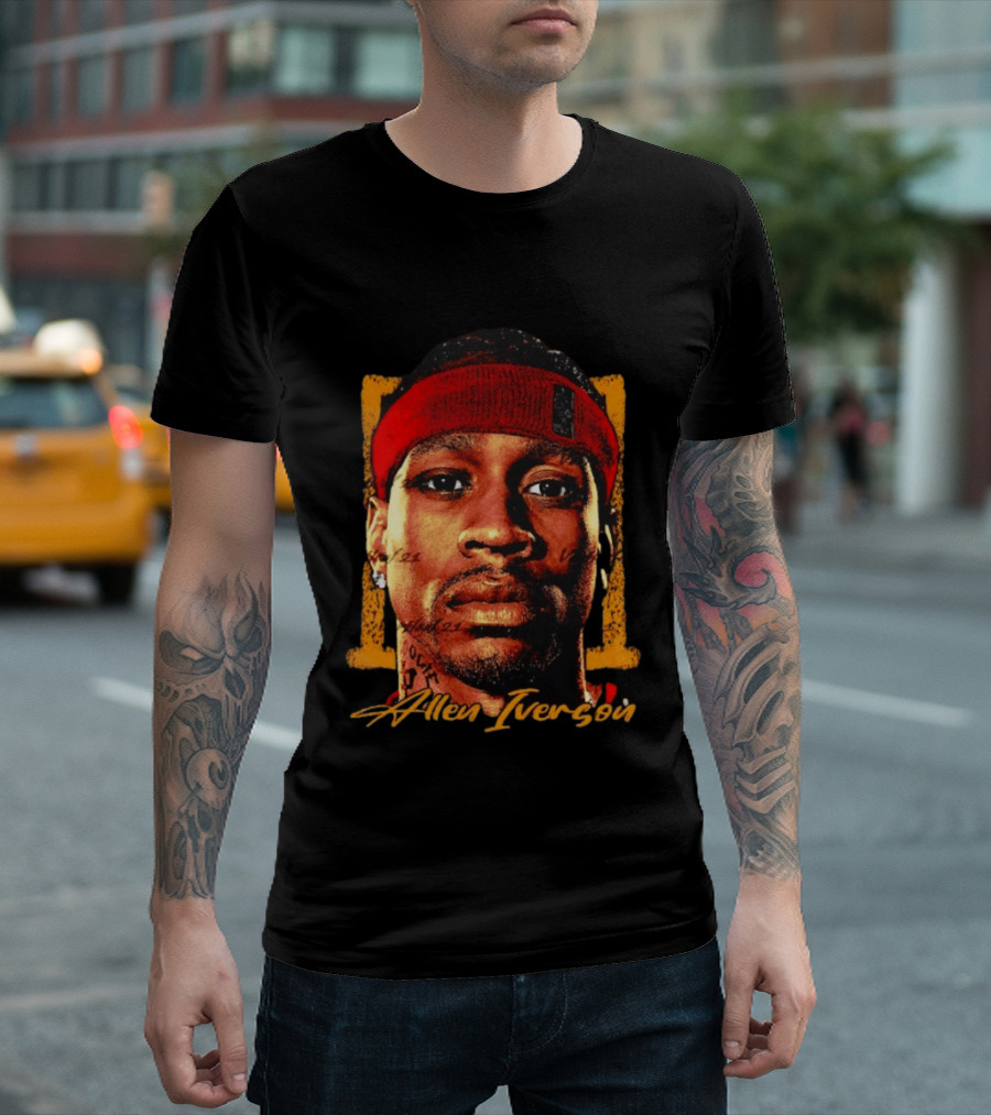 Allen Iverson Philadelphia 76ers Big Face NBA T-Shirt