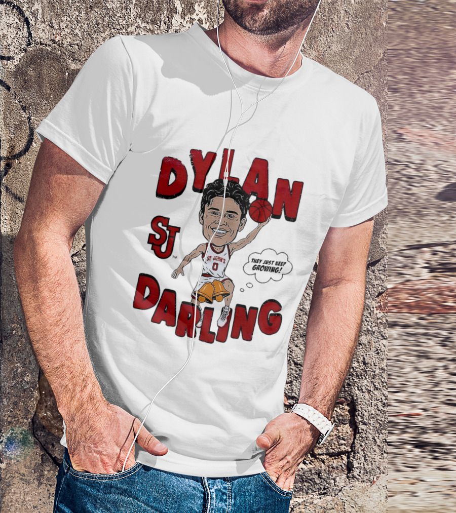 Dylan Darling St. John's Red Storm Caricature Comic T-Shirt