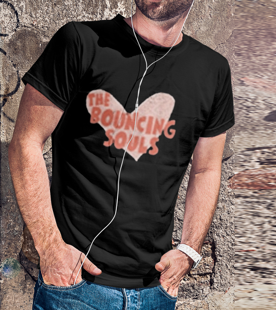 The Bouncing Souls Heart Shaped Hopeless Romantic T-Shirt