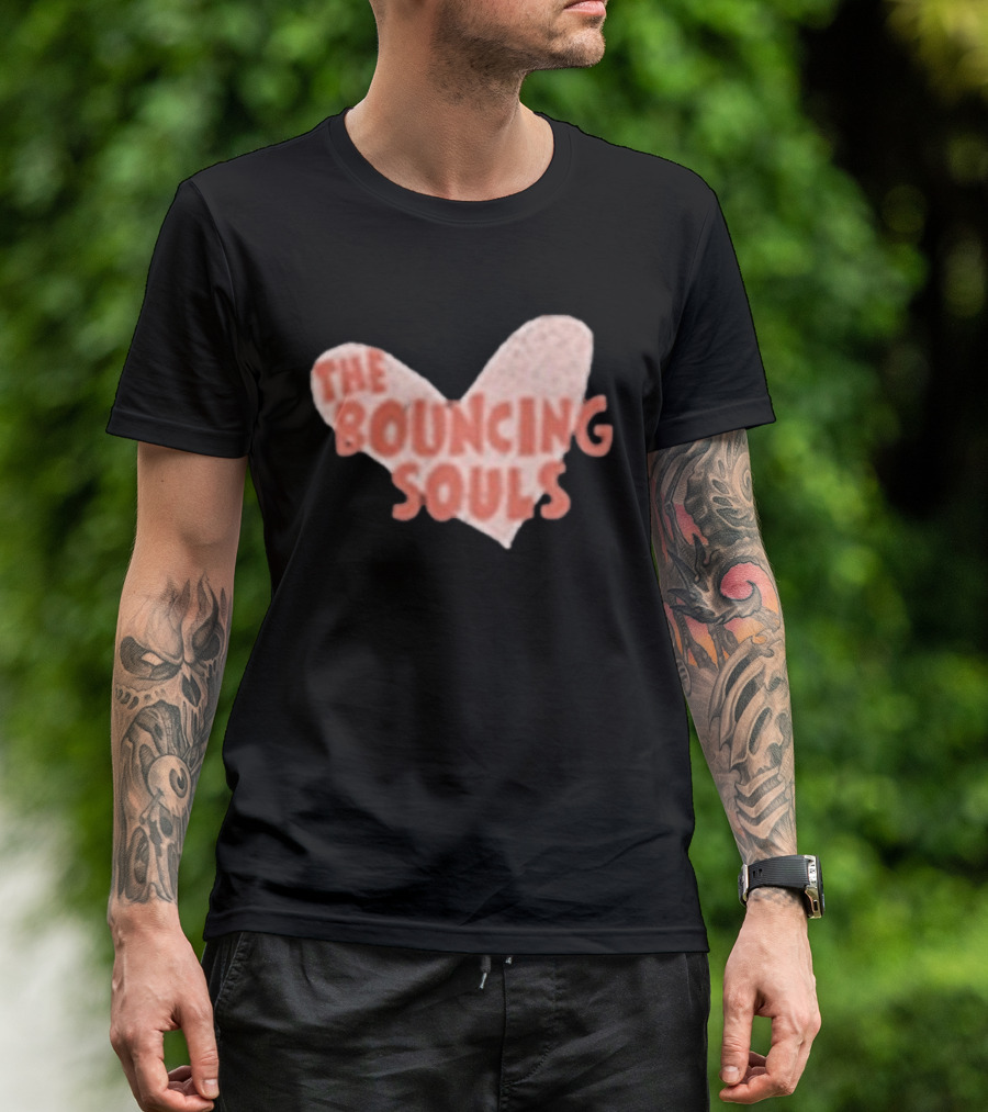 The Bouncing Souls Heart Shaped Hopeless Romantic T-Shirt