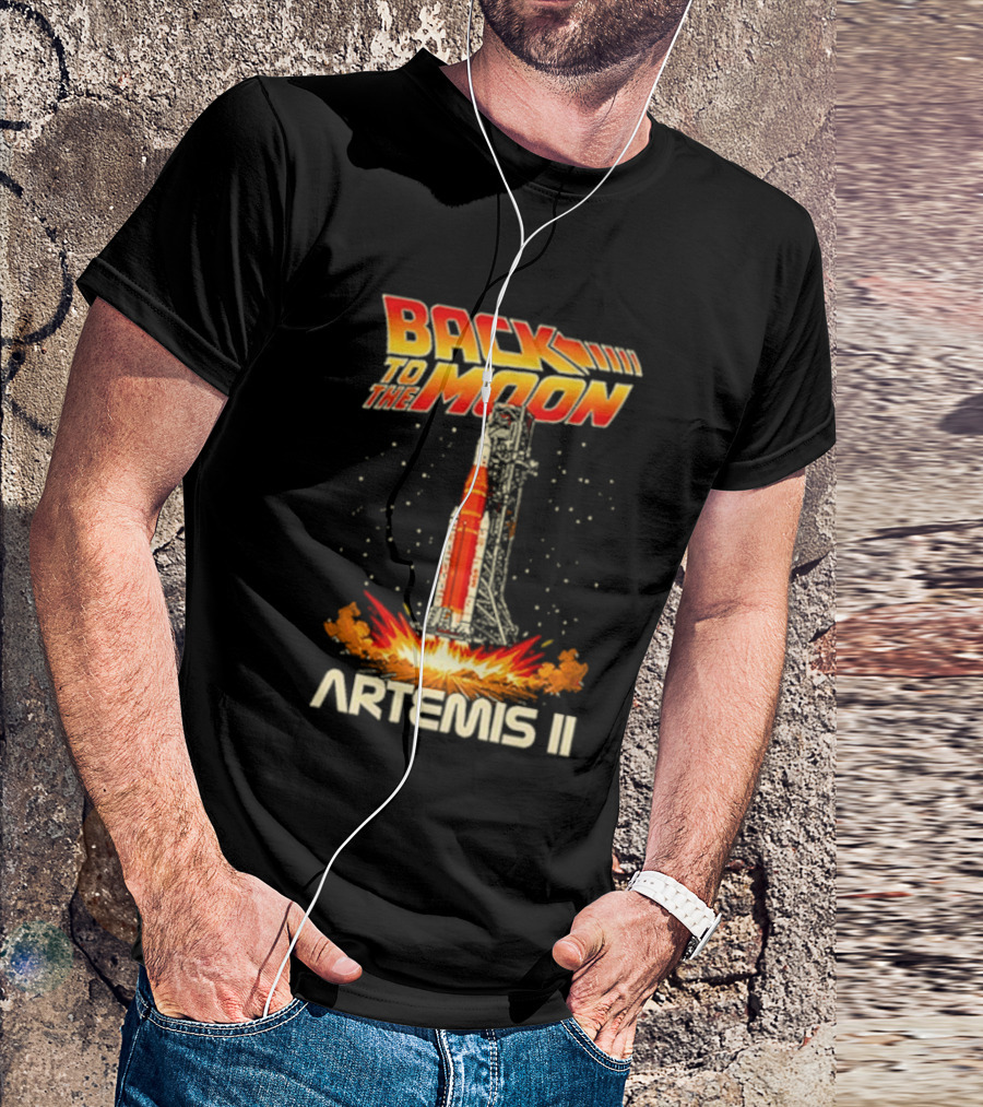 Back To The Moon Artemis II Rocket Launch T-Shirt
