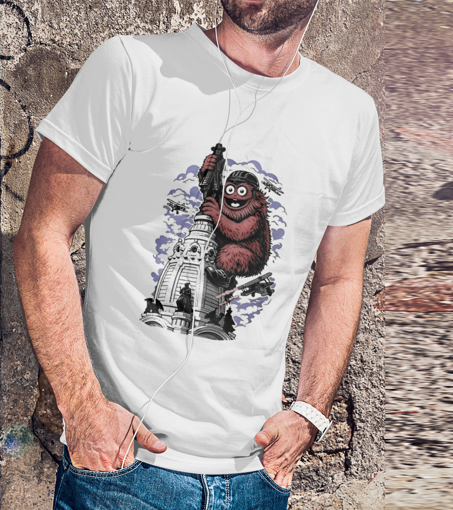 Gritty Kong Embrace Philadelphia City Hall T-Shirt