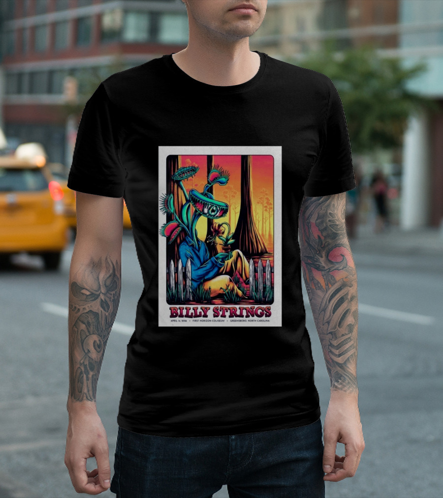 Billy Strings April 14 2026 First Horizon Coliseum Greensboro North Carolina Botanical T-Shirt
