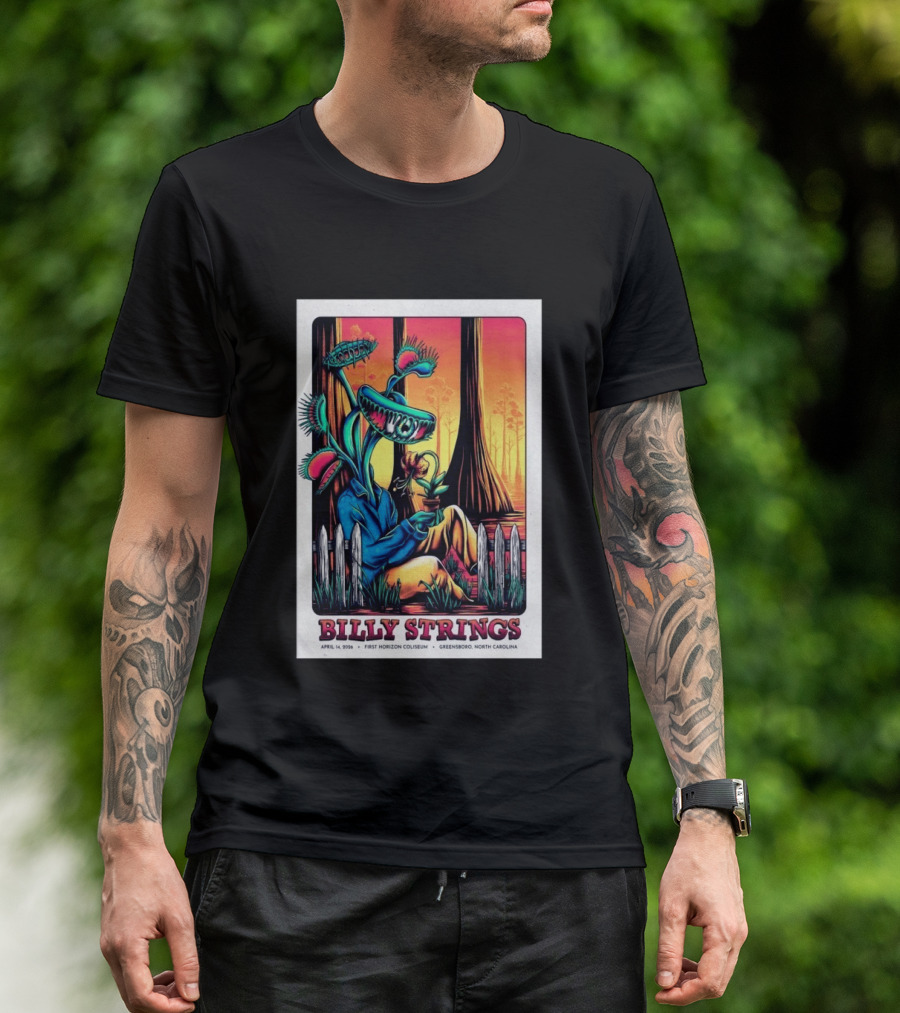 Billy Strings April 14 2026 First Horizon Coliseum Greensboro North Carolina Botanical T-Shirt