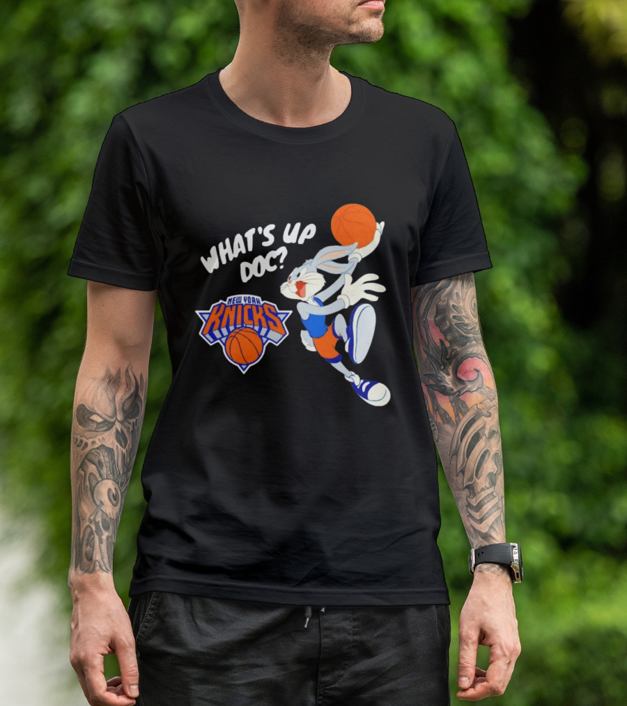 Bugs Bunny New York Knicks What's Up Doc Basketball T-Shirt