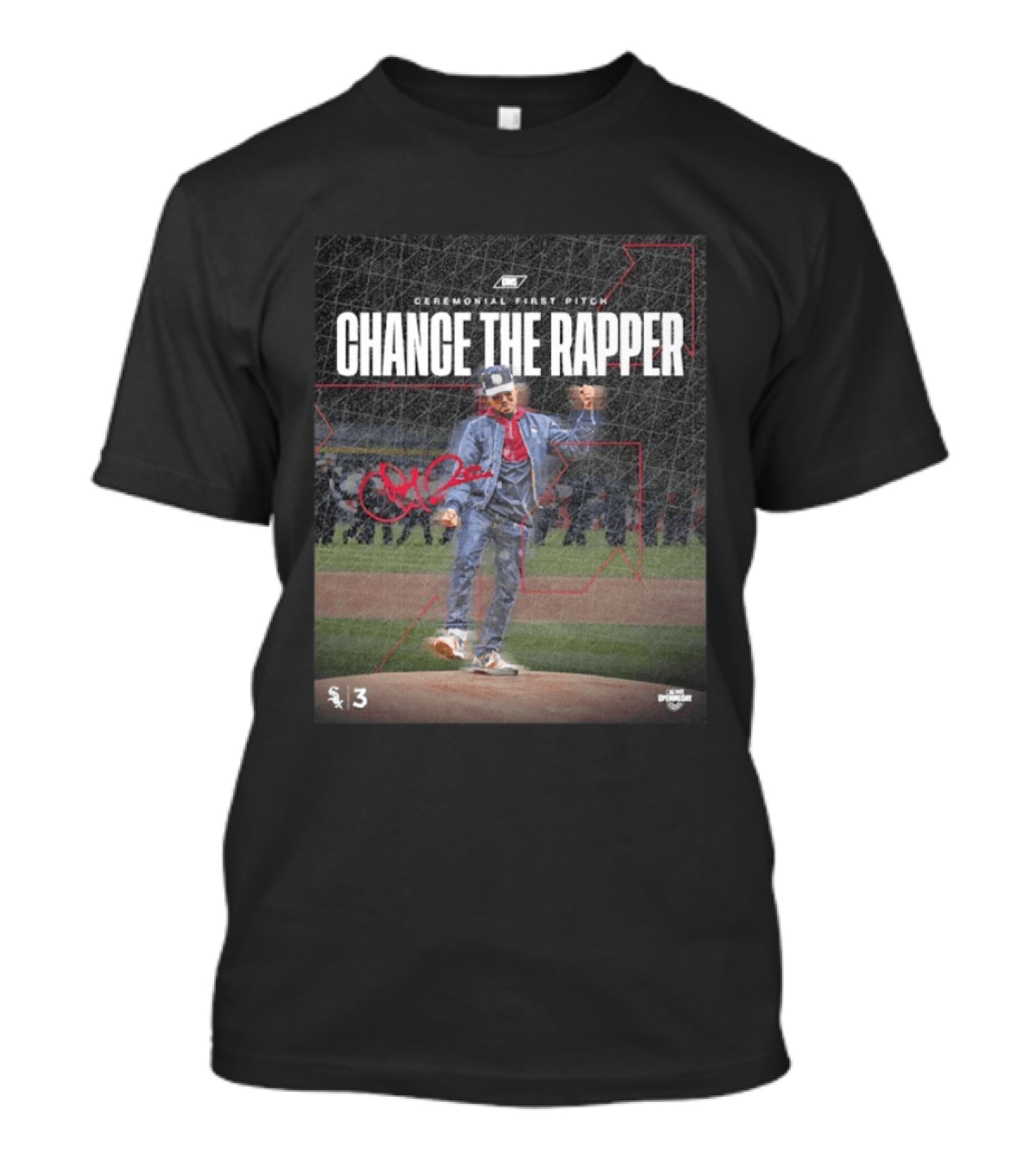 Chance The Rapper Ceremonial First Pitch Chicago White Sox Opening Day 2026 T-Shirt