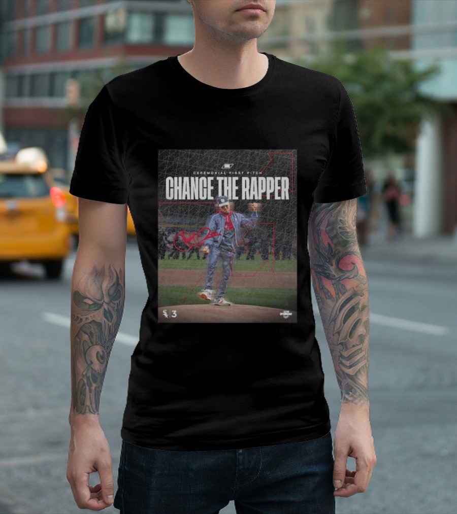 Chance The Rapper Ceremonial First Pitch Chicago White Sox Opening Day 2026 T-Shirt