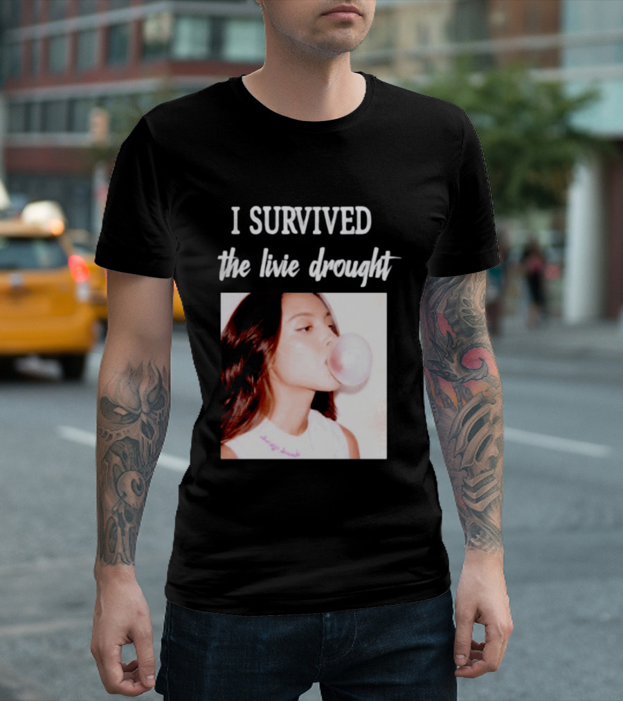 Olivia Rodrigo I Survived The Livie Drought Bubblegum Aesthetic T-Shirt