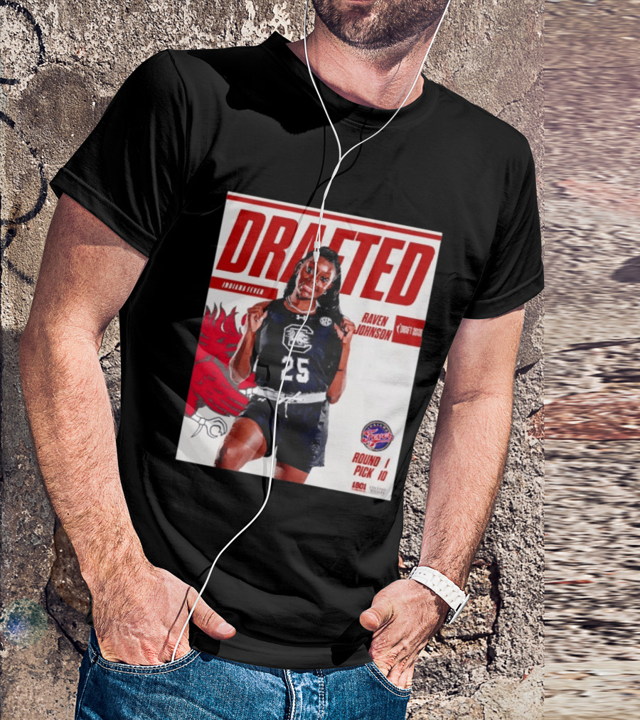 Raven Johnson Drafted Round 1 Pick 10 Indiana Fever WNBA 2026 T-Shirt