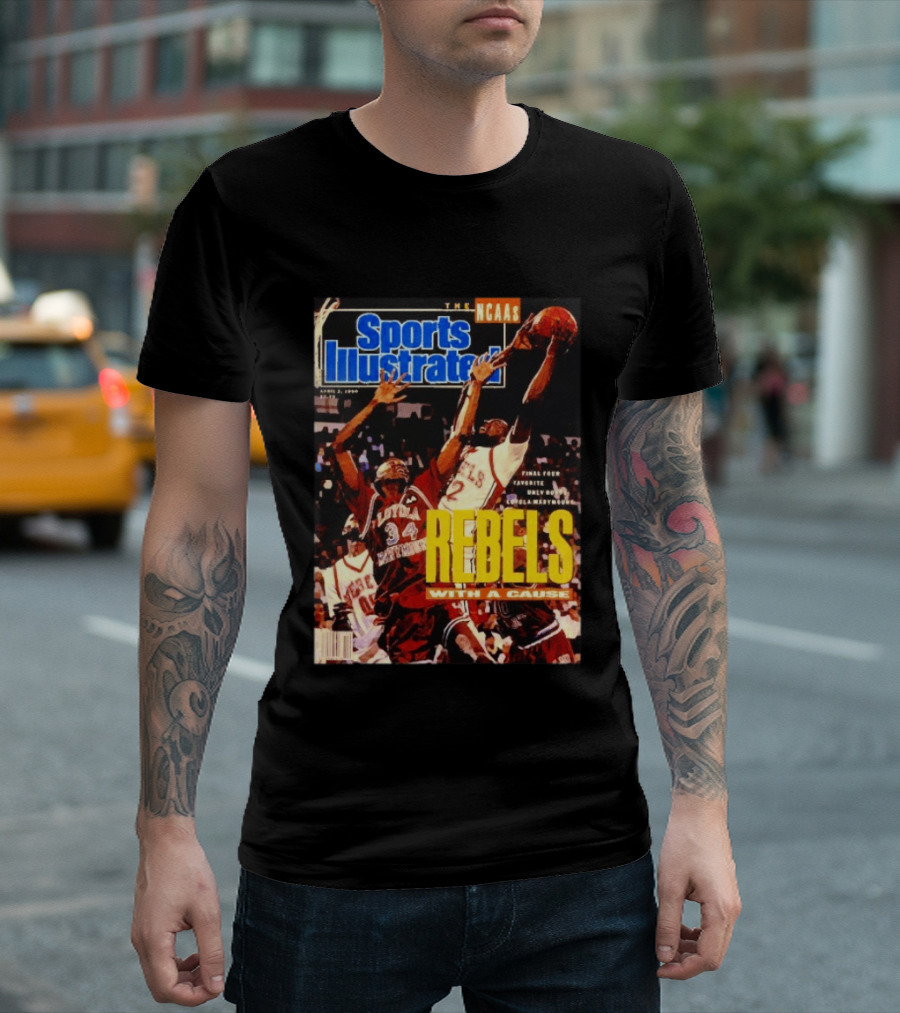 Sports Illustrated NCAA Rebels With A Cause April 1990 Final Four Loyola Marymount T-Shirt