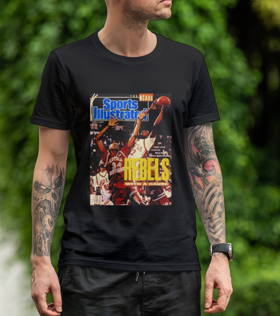 Sports Illustrated NCAA Rebels With A Cause April 1990 Final Four Loyola Marymount T-Shirt