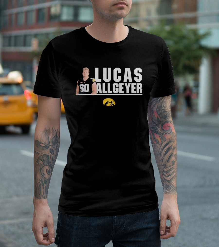 Lucas Allgeyer Iowa Hawkeyes Player 60 T-Shirt