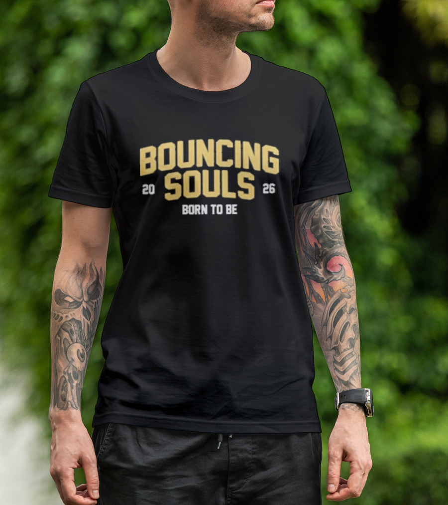Bouncing Souls Born To Be 2026 Vintage Style 90s Punk Rock Band Retro Fan Merch T-Shirt