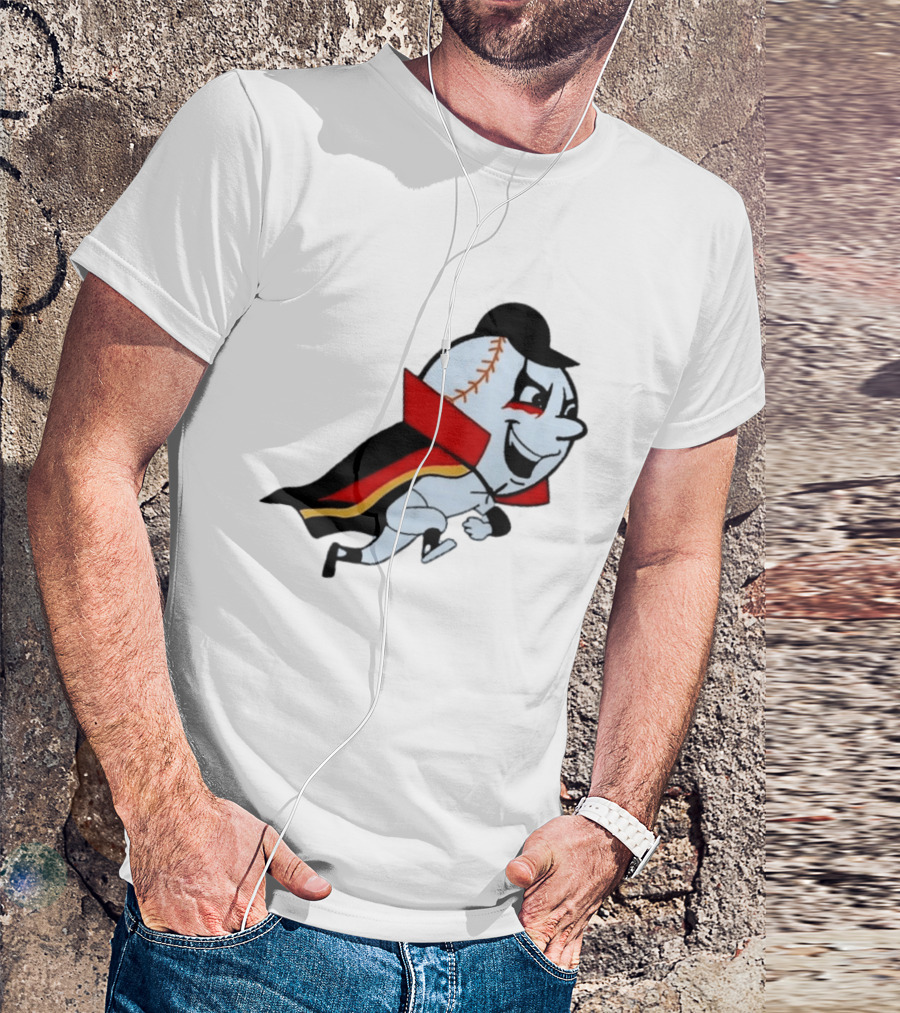 Mr. Met Danhausen Baseball Character With Cape And Makeup T-Shirt