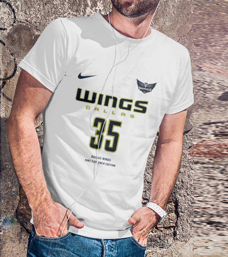 WNBA Dallas Wings Nike Explorer Edition Azzi Fudd 35 T-Shirt