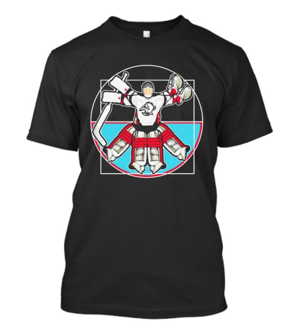 Dominik Hasek Buffalo Sabres Vitruvian Hockey Goalie T-Shirt