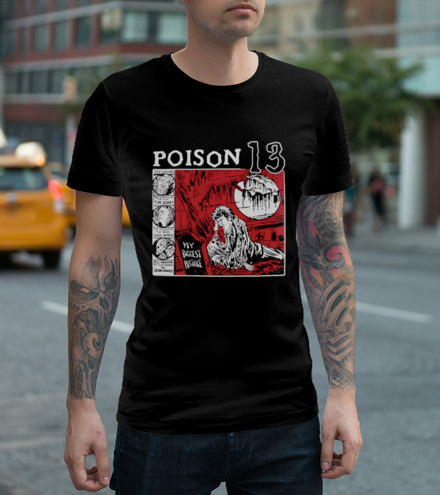Poison 13 My Mistake Shallow Grave Red Moon T-Shirt