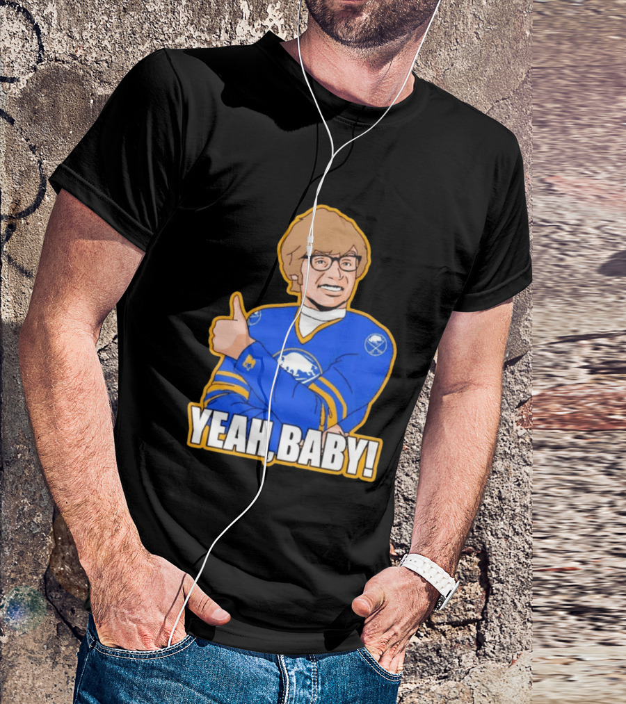 Yeah Baby Austin Powers Buffalo Sabres Hockey T-Shirt