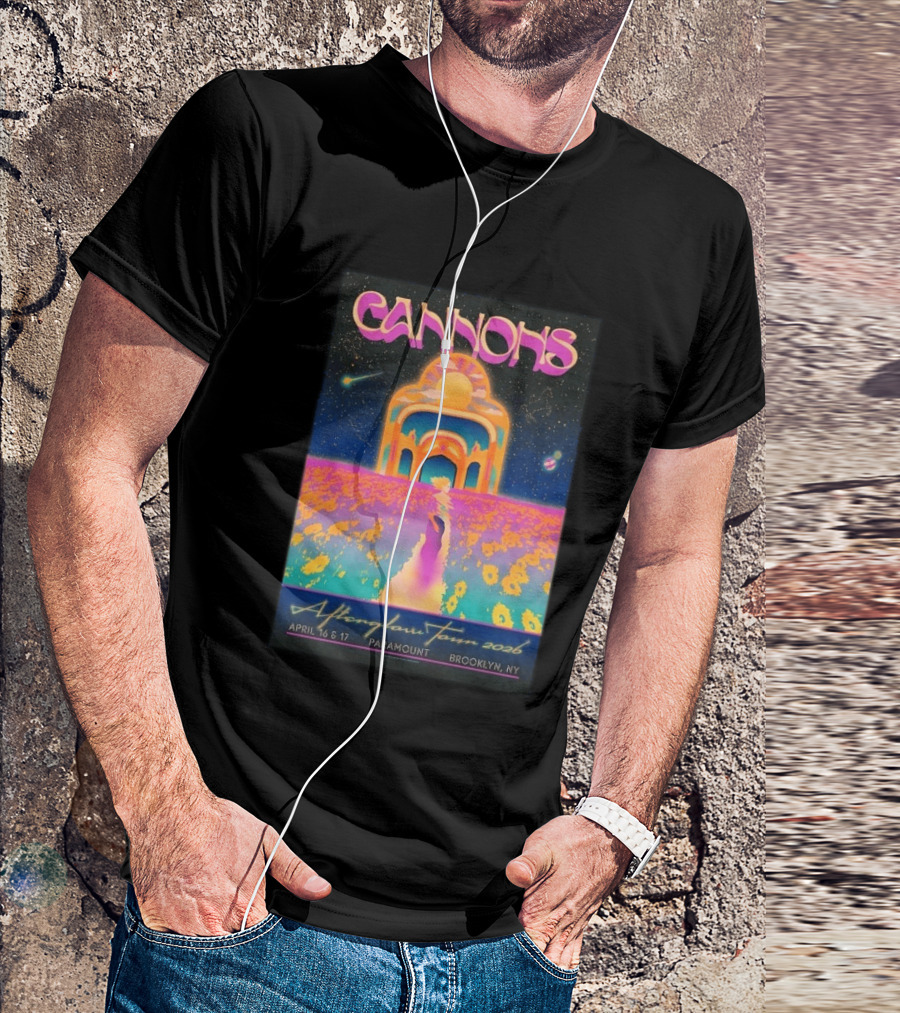 Cannons Afterglow Tour 2026 April 16 17 Paramount Brooklyn NY T-Shirt