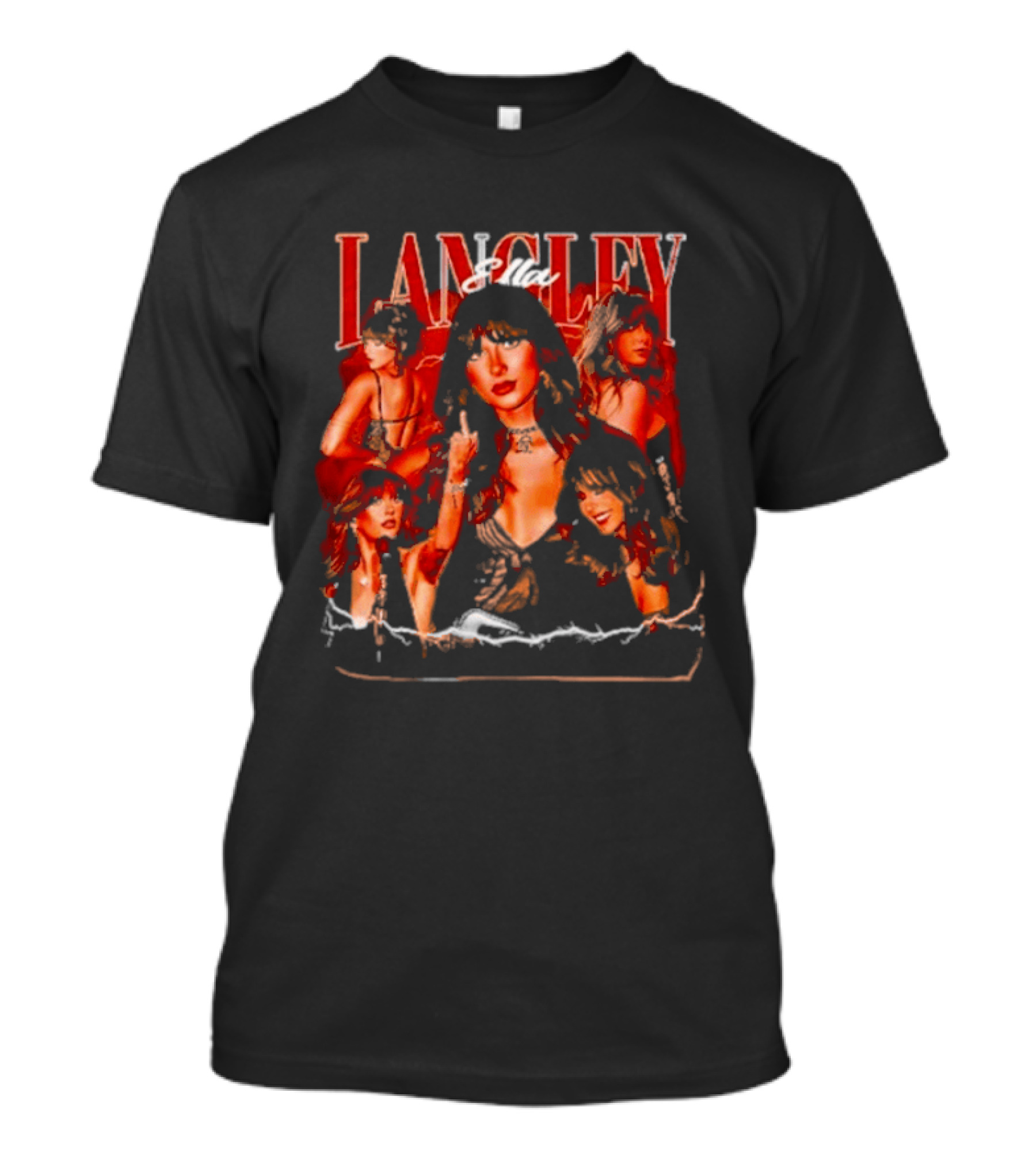 Langley Conceptual Collage Artwork With Ella T-Shirt