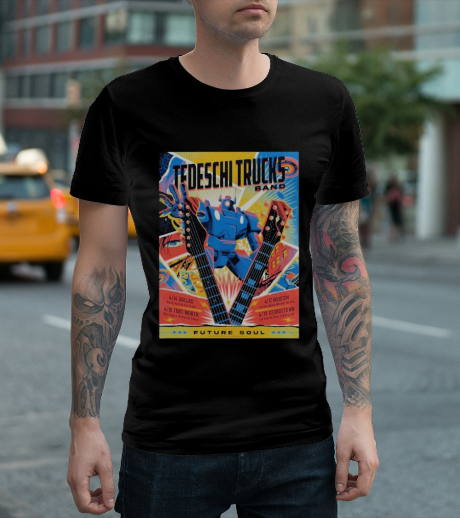 Tedeschi Trucks Band Future Soul 2026 Texas Tour April 14 19 Dallas Fort Worth Houston Georgetown T-Shirt