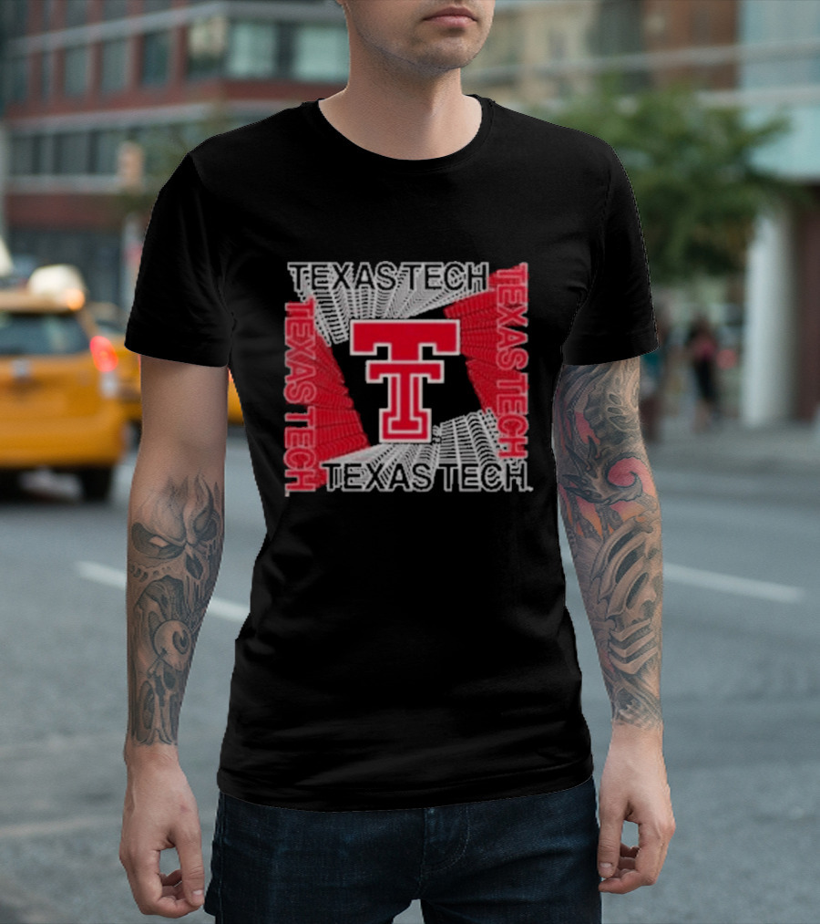Texas Tech Red Raiders Double Cubism T-Shirt