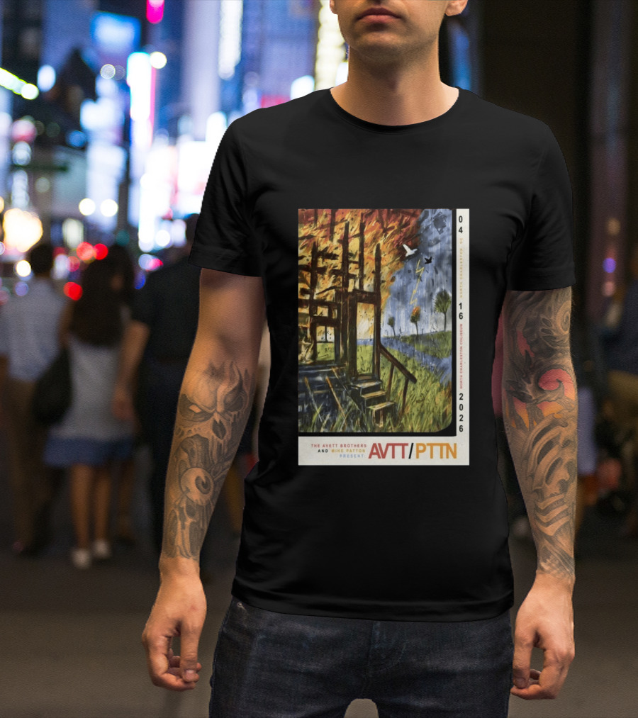 The Avett Brothers Mike Patton Presents AVTT PTTN April 16 2026 North Charleston Coliseum T-Shirt