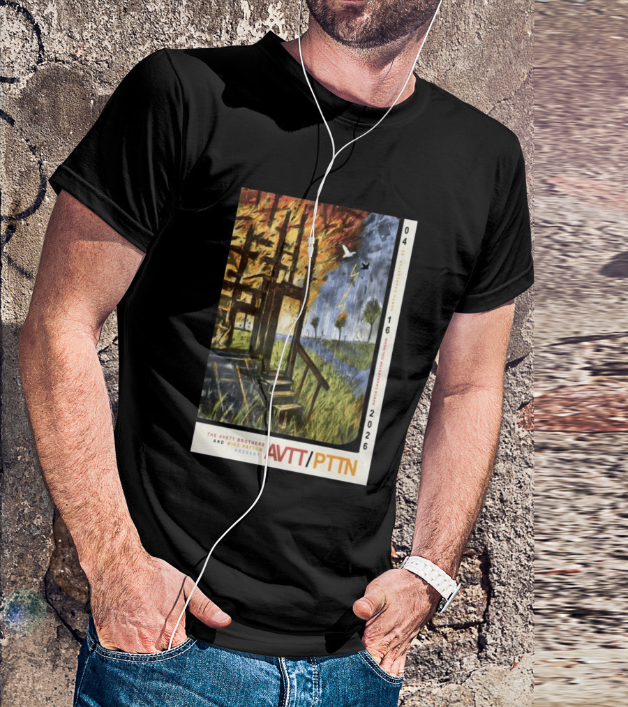The Avett Brothers Mike Patton Presents AVTT PTTN April 16 2026 North Charleston Coliseum T-Shirt