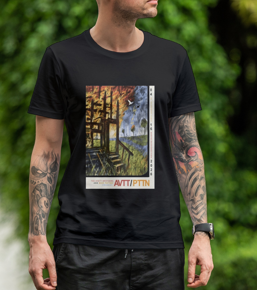 The Avett Brothers Mike Patton Presents AVTT PTTN April 16 2026 North Charleston Coliseum T-Shirt