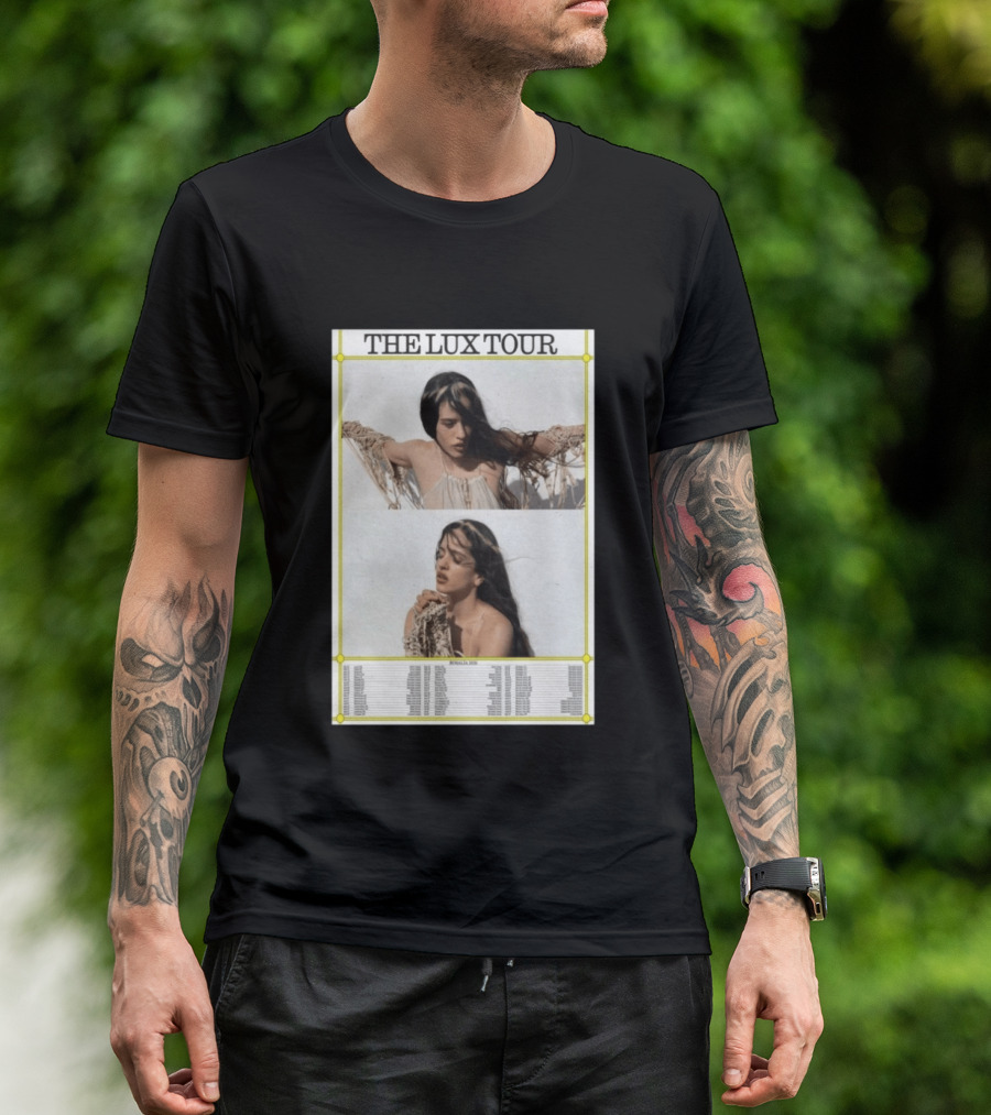 THE LUX TOUR Rosalía 2026 List T-Shirt
