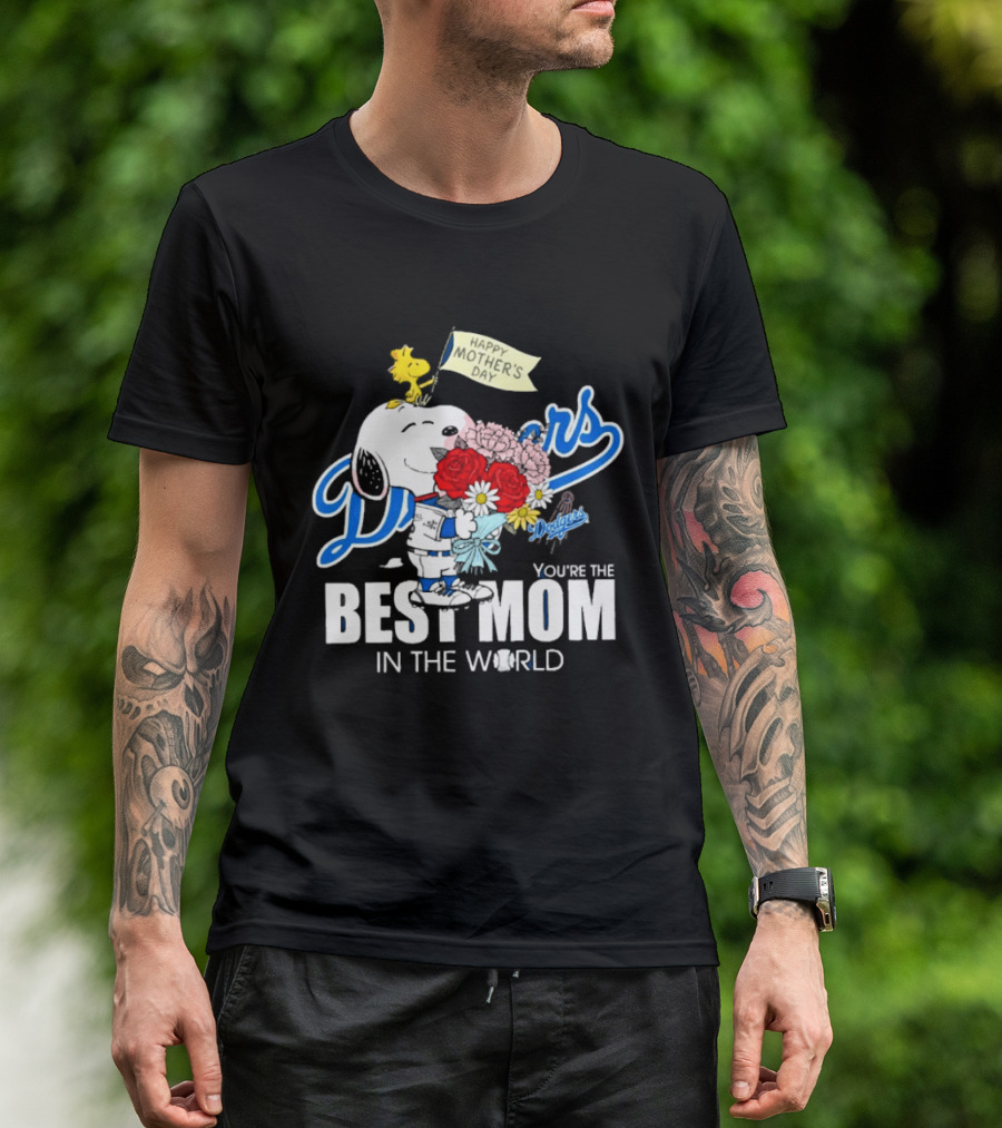 Snoopy Dodgers You're The Best Mom In The World T-Shirt