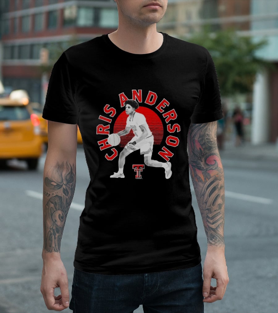 Chris Anderson Texas Tech Red Raiders Basketball Player T-Shirt