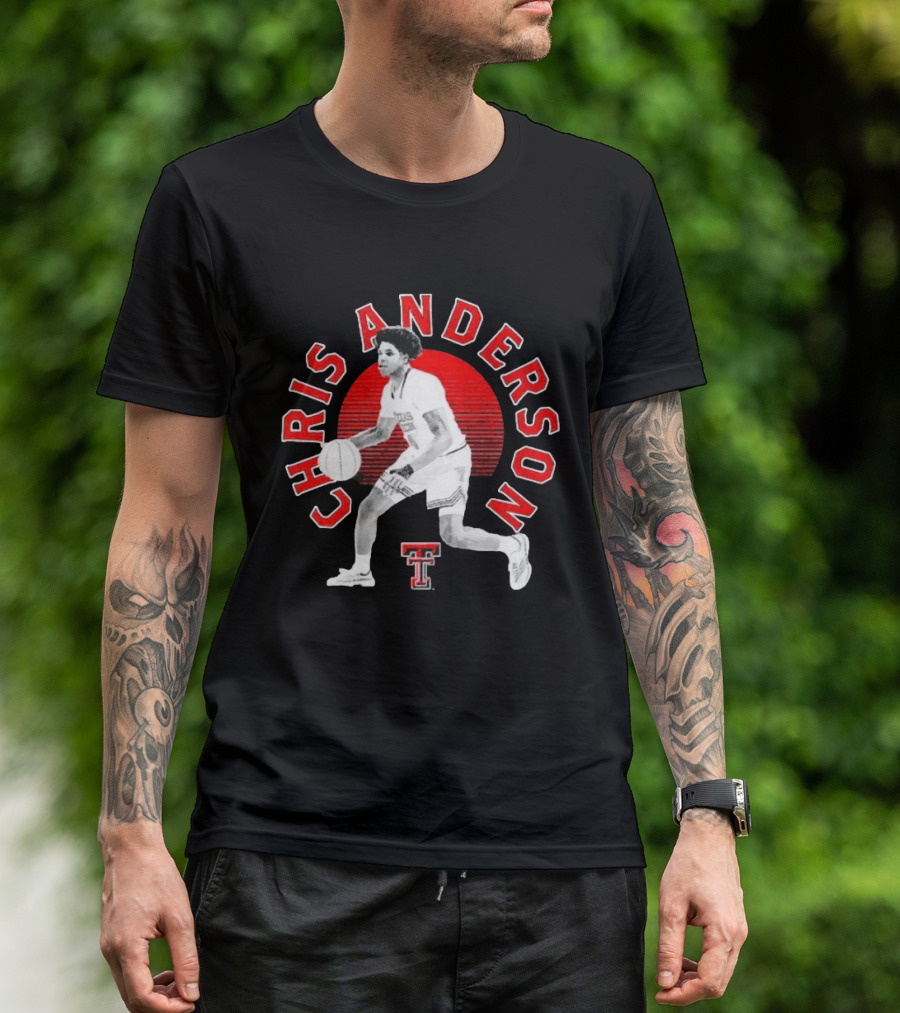 Chris Anderson Texas Tech Red Raiders Basketball Player T-Shirt