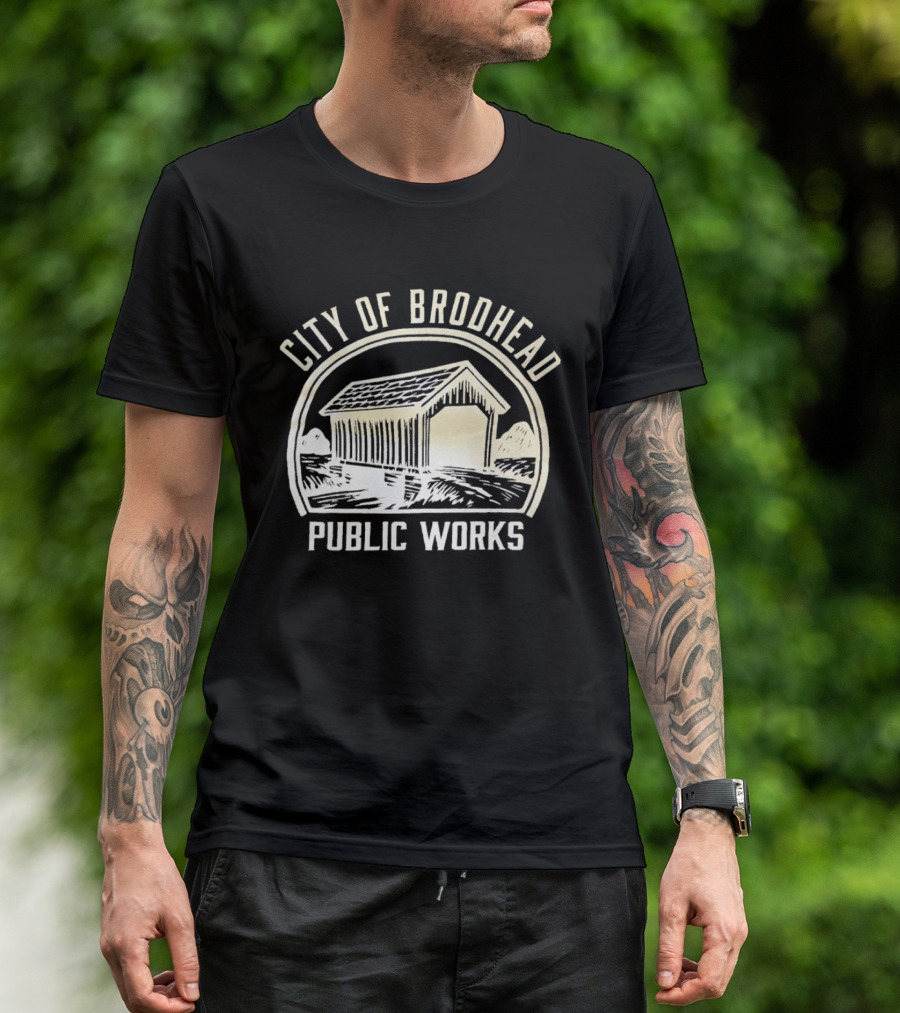 City Of Brodhead Public Works Covered Bridge T-Shirt