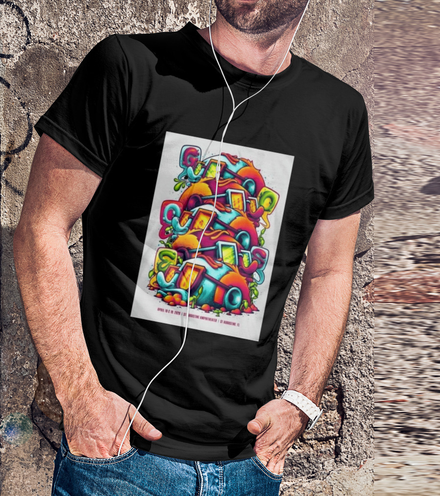 Goose April 18 19 2026 St Augustine Amphitheatre Vibrant Colorful T-Shirt